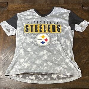 Pittsburgh Steelers - Tie-Dye Grey Short Sleeved Tee - Juniors S (3-5) NWOT